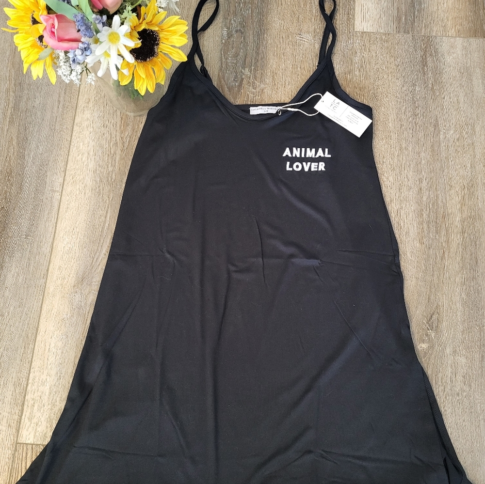 New LA/TC Spaghetti string nightie or lounge wear.  Slit up each side.